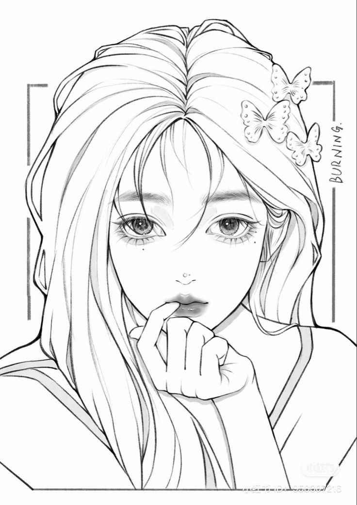 Tranh Tô Màu Anime Girl Ngầu 13