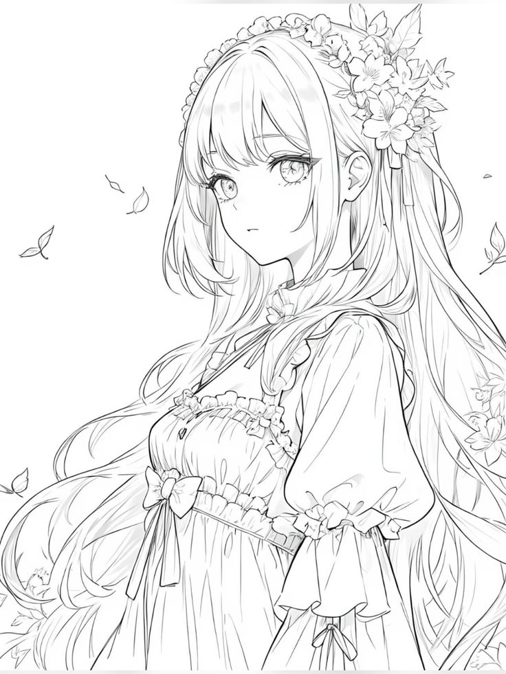 Tranh Tô Màu Anime Girl Ngầu 17