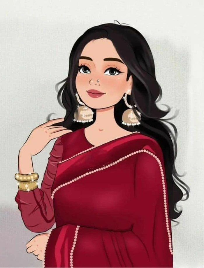 Instagram Cartoon DP for Girls 68