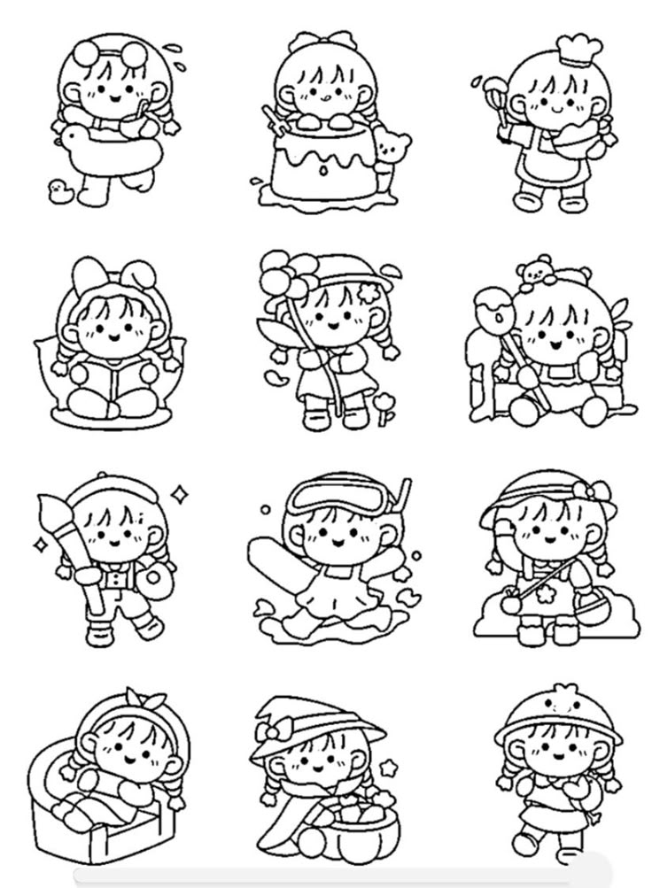 Vẽ Anime Đơn Giản Chibi 7