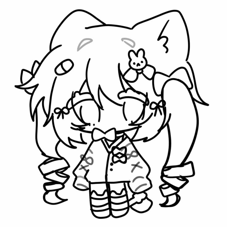 Vẽ anime đơn giản cute 23