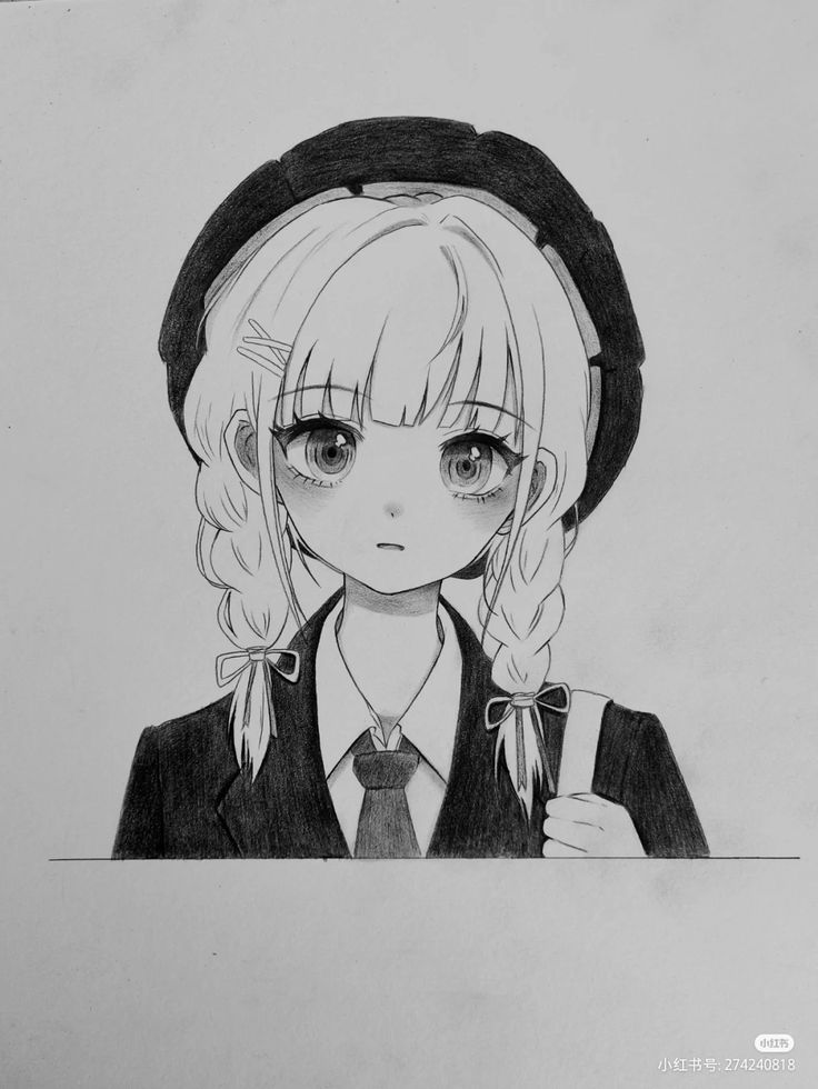 Vẽ Anime Nữ Đơn Giản 3