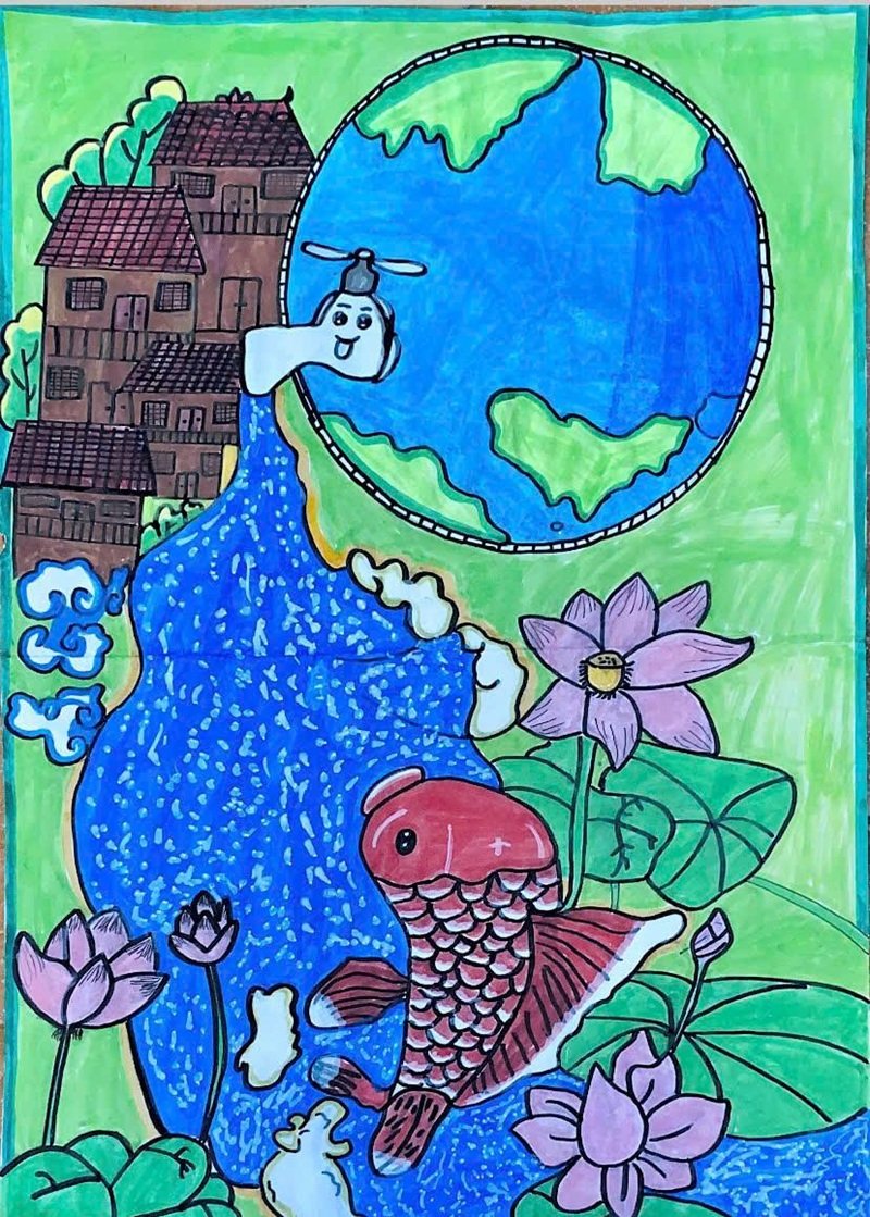 vẽ tranh bảo vệ môi trường 16