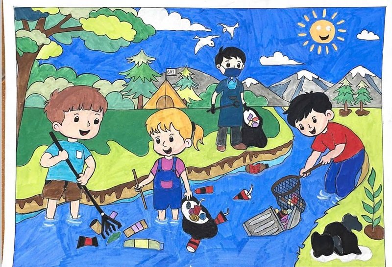 vẽ tranh bảo vệ môi trường 19