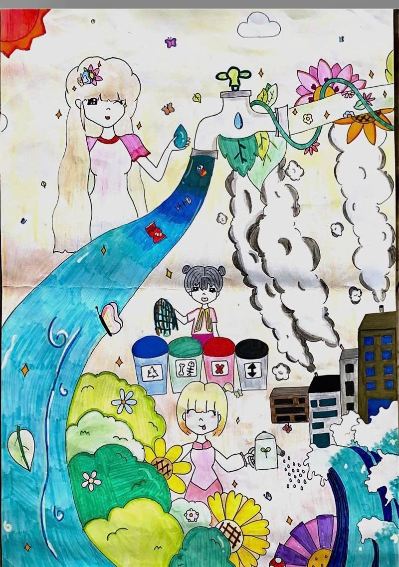 vẽ tranh bảo vệ môi trường 22