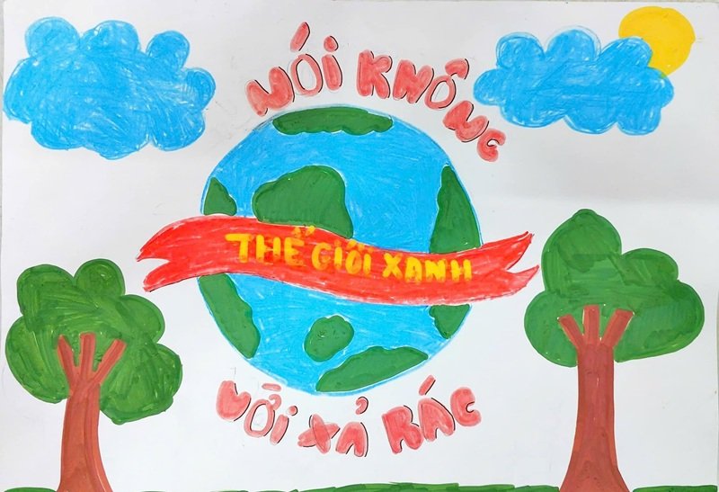 vẽ tranh bảo vệ môi trường 5