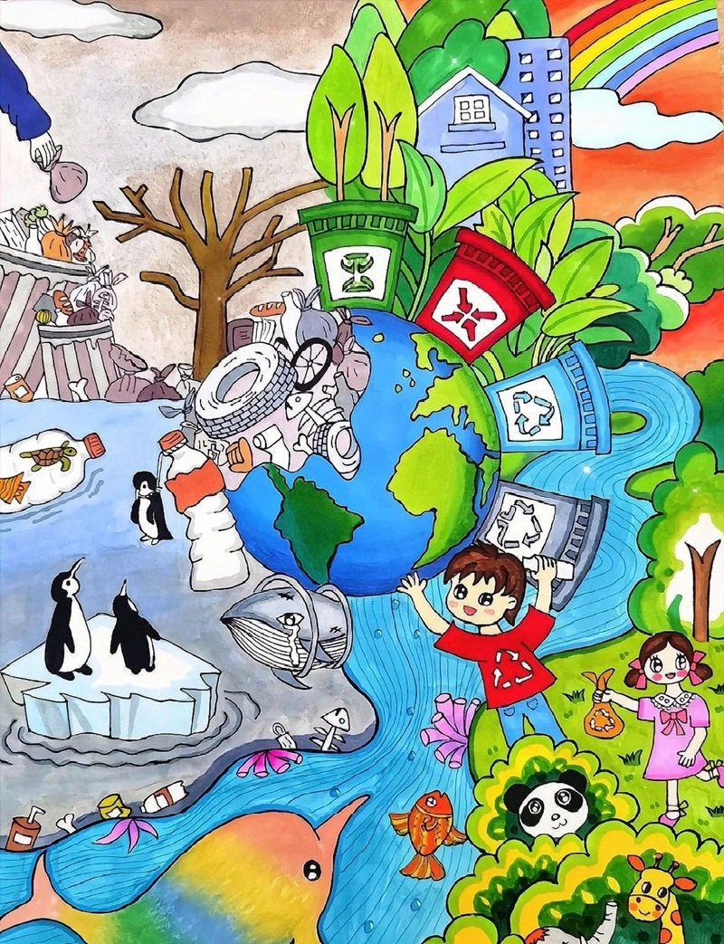 vẽ tranh bảo vệ môi trường 36